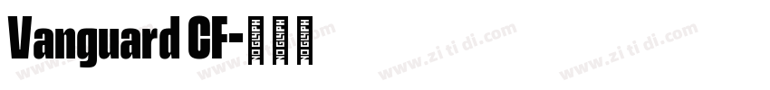 Vanguard CF字体转换